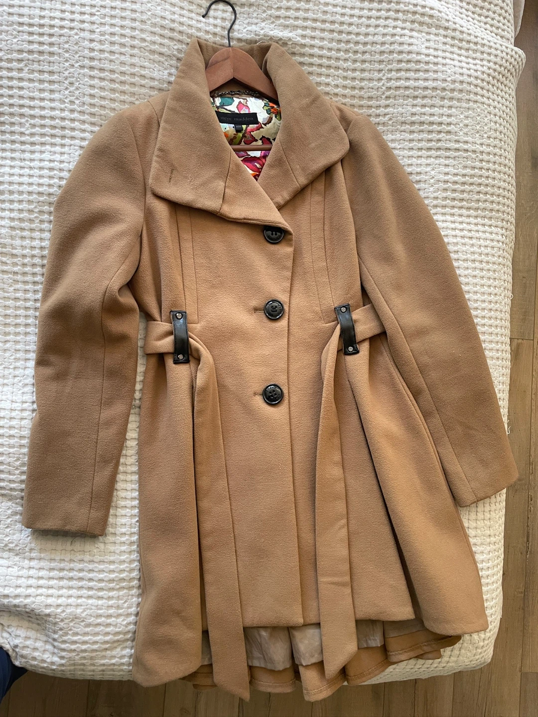 Never Been Worn Steve Madden Women's Camel Coat
