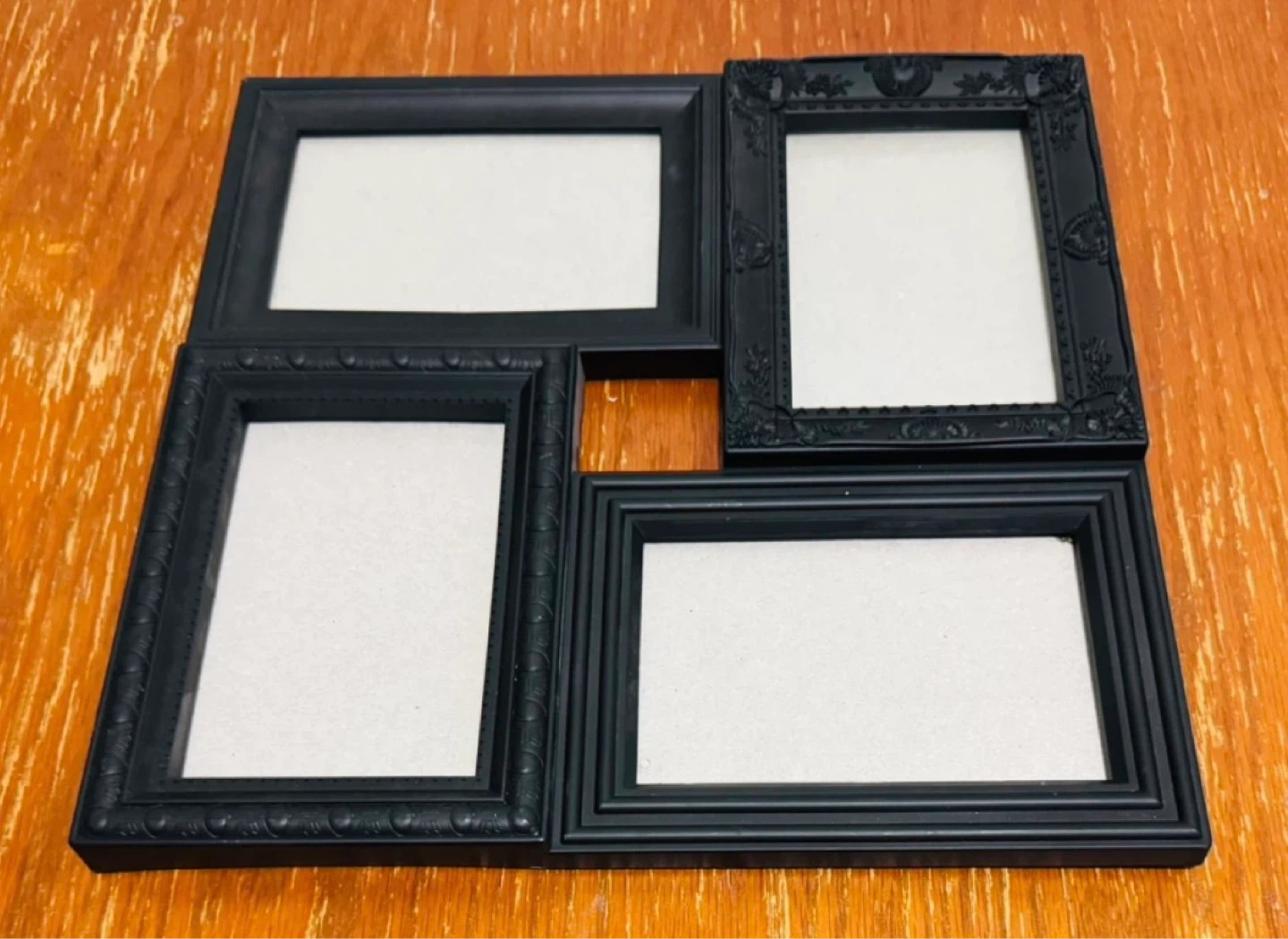 Black 4-Picture Collage Photo Frame