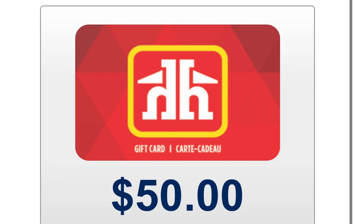 $50 Home Hardware Gift Card