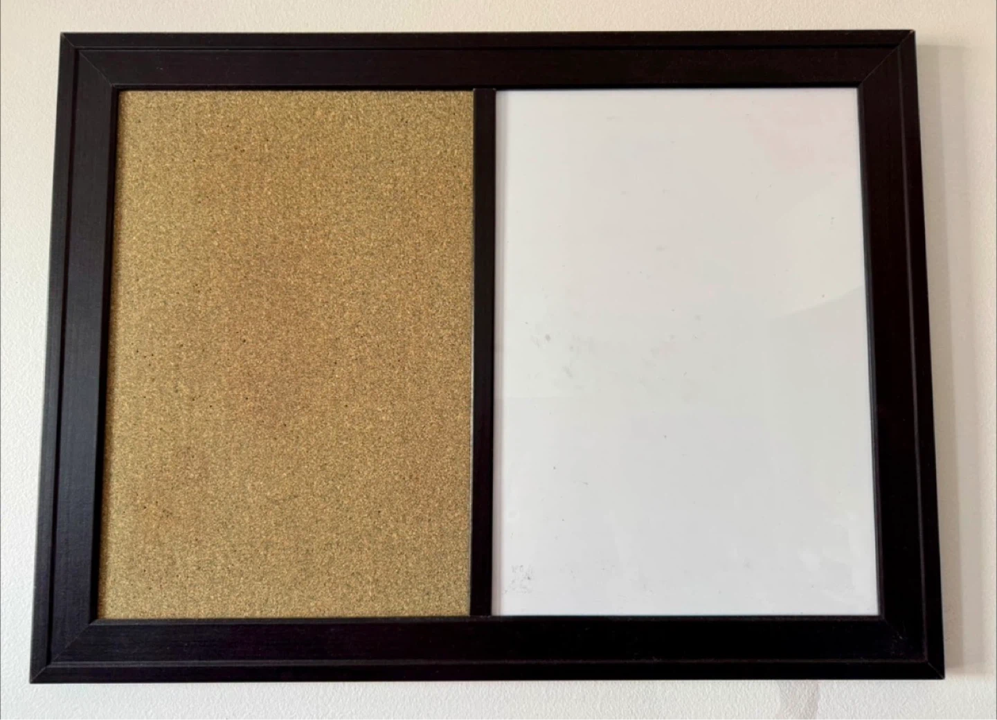 Combination Cork Board and Whiteboard