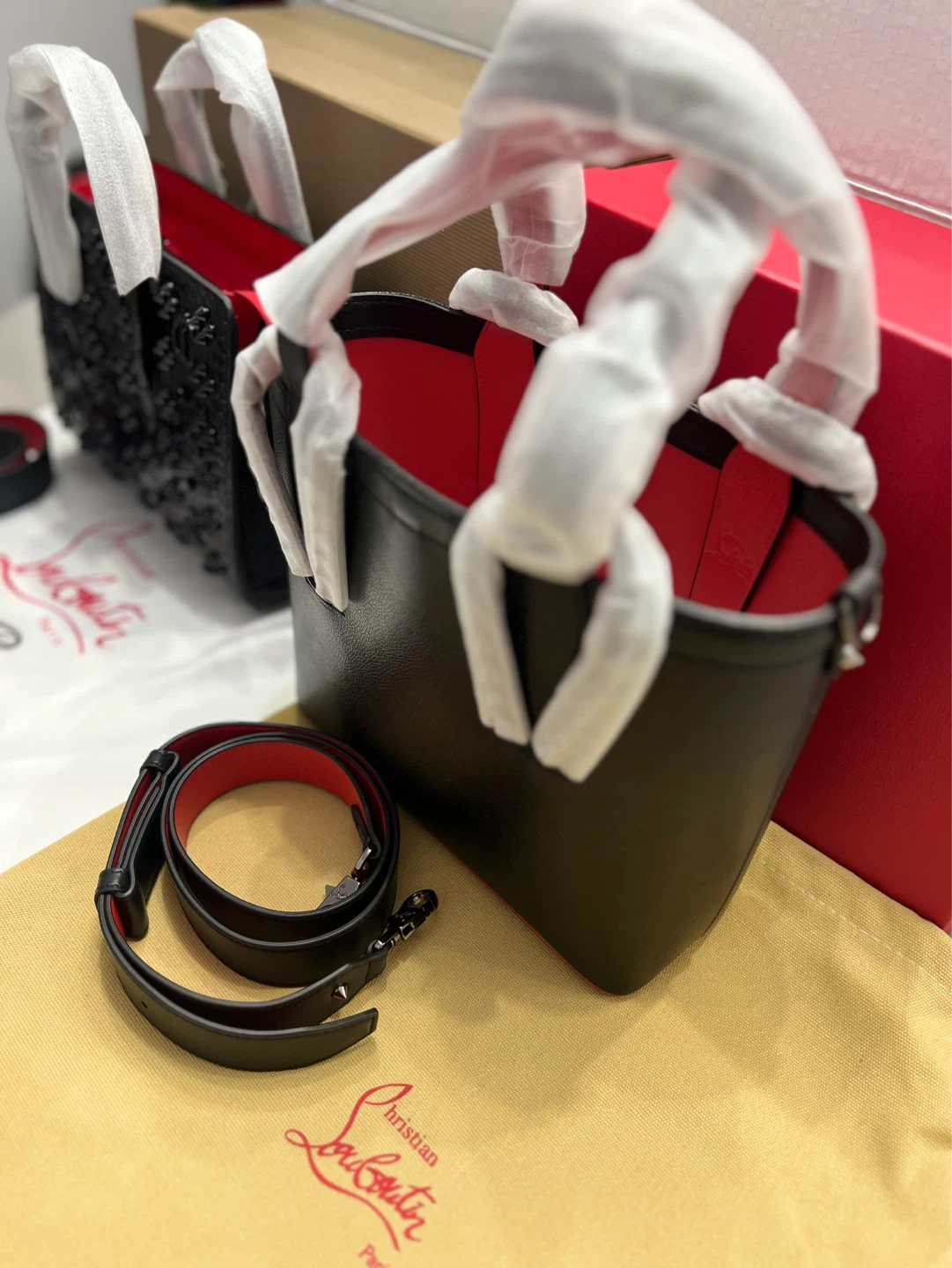 Christian Louboutin Black Leather Bucket Bag - photo 2