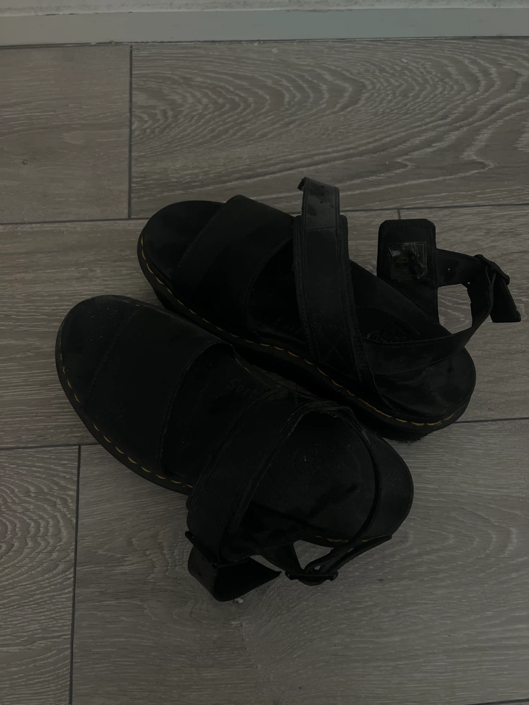 Dr. Martens Black Leather Strap Sandals - photo 2