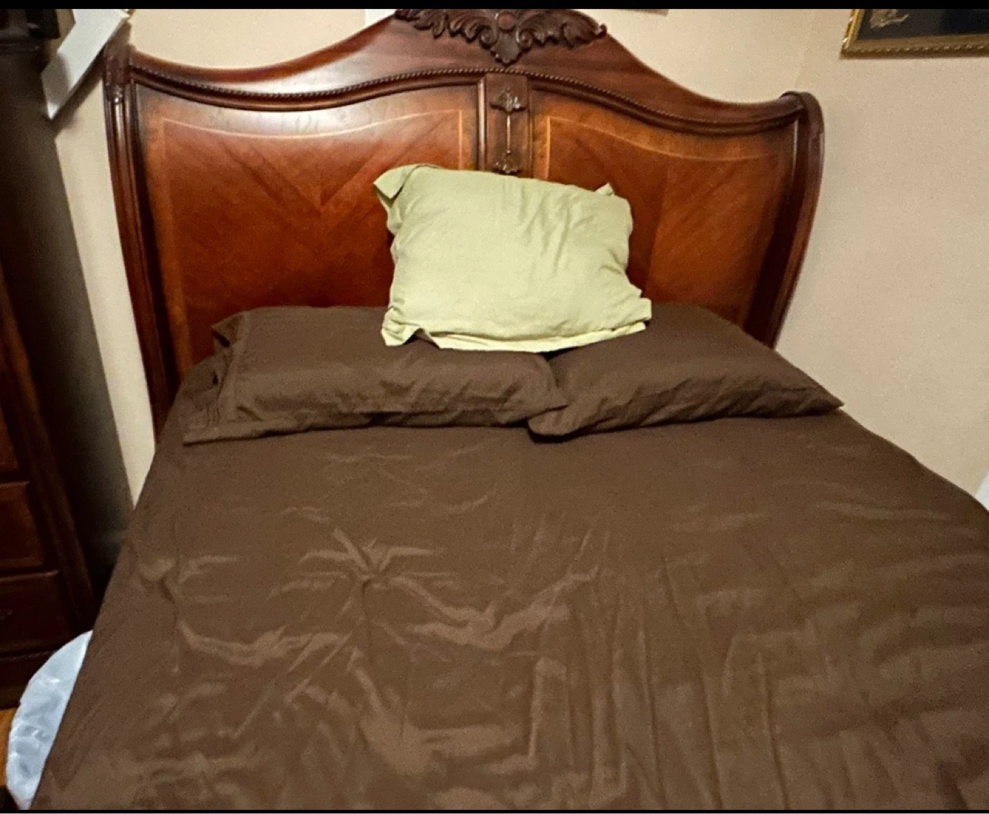 Wooden Sleigh queen Bed Frame