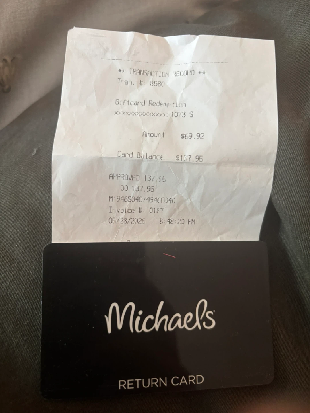 Michaels Gift Card