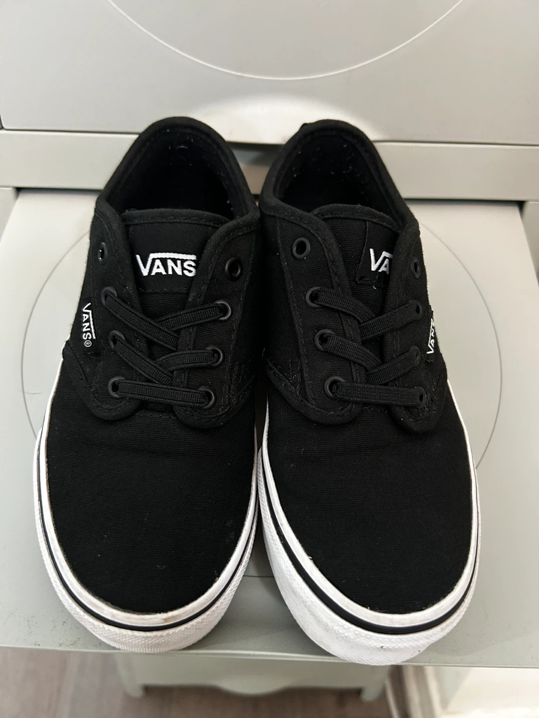 Vans Youth Black Canvas Shoes