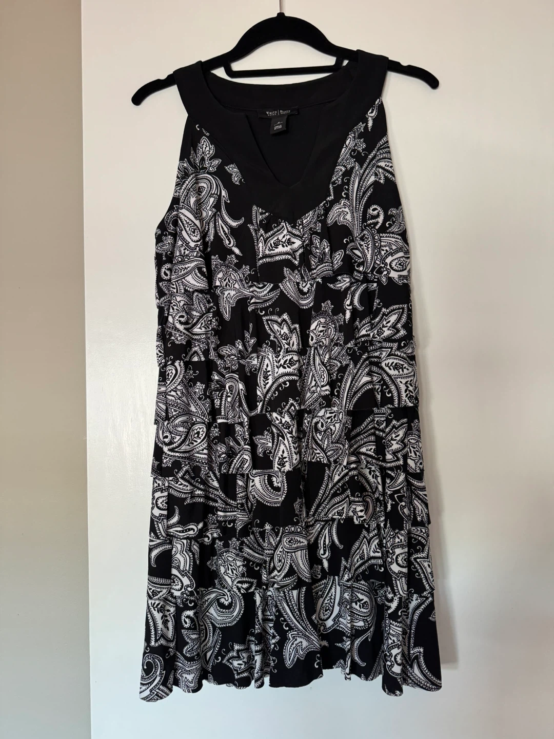 White House Black Market Paisley Print Dress Size S