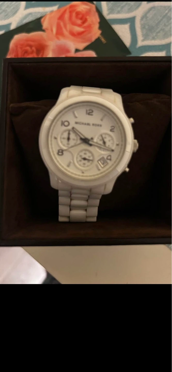 Michael Kors White Ceramic  Watch