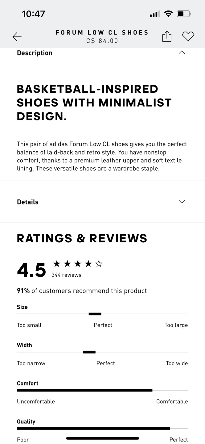 Adidas Forum Low CL Shoes Men's Size 10 - photo 4