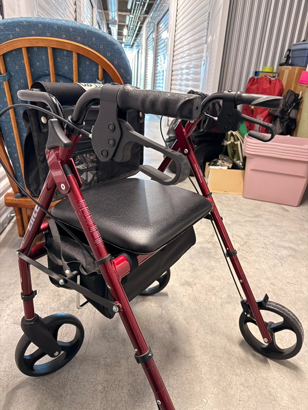 Red Elite Rollator Walker - photo 3