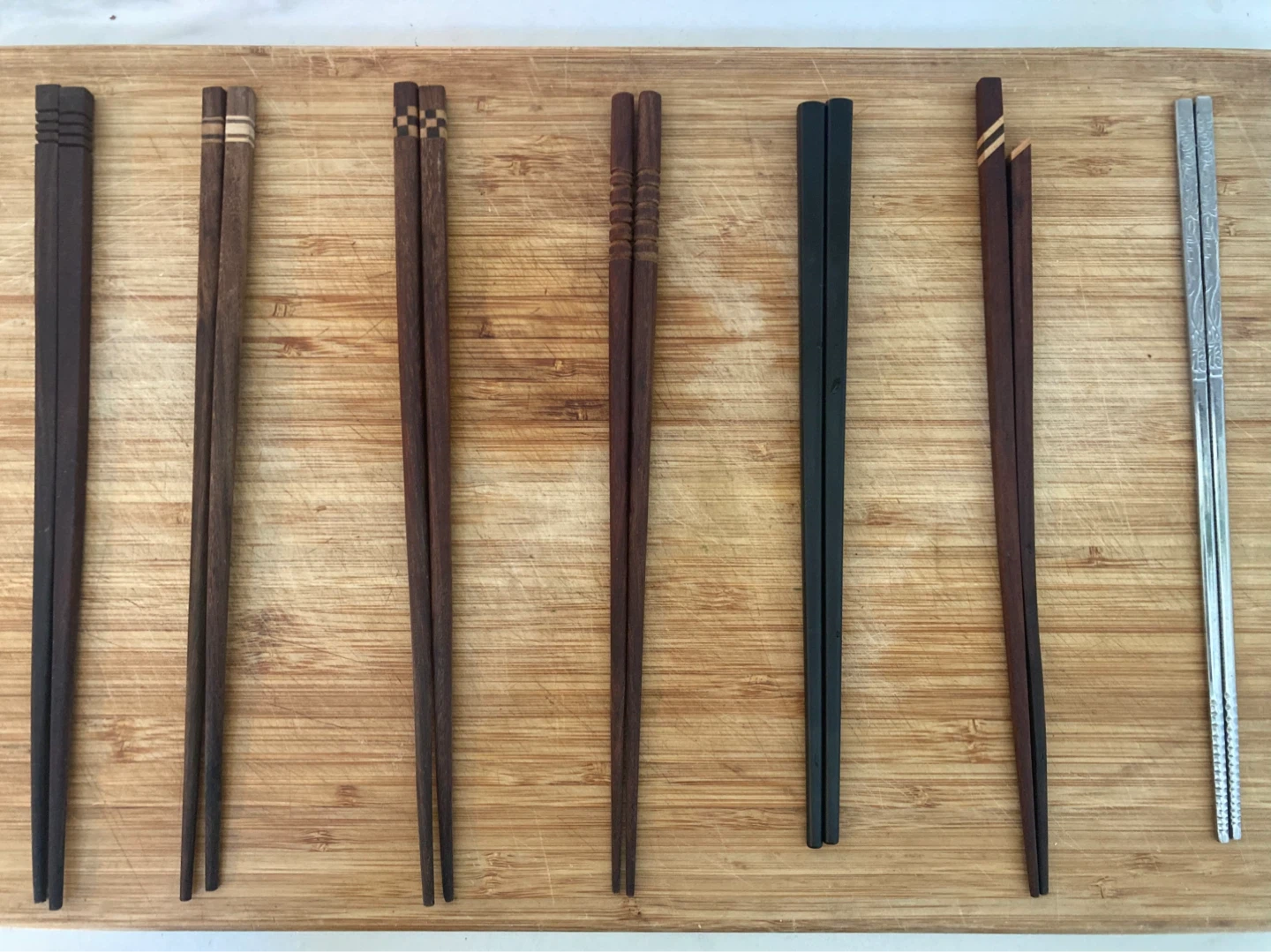Authentic Thai & Korean Chopsticks – Set of 7 Pairs