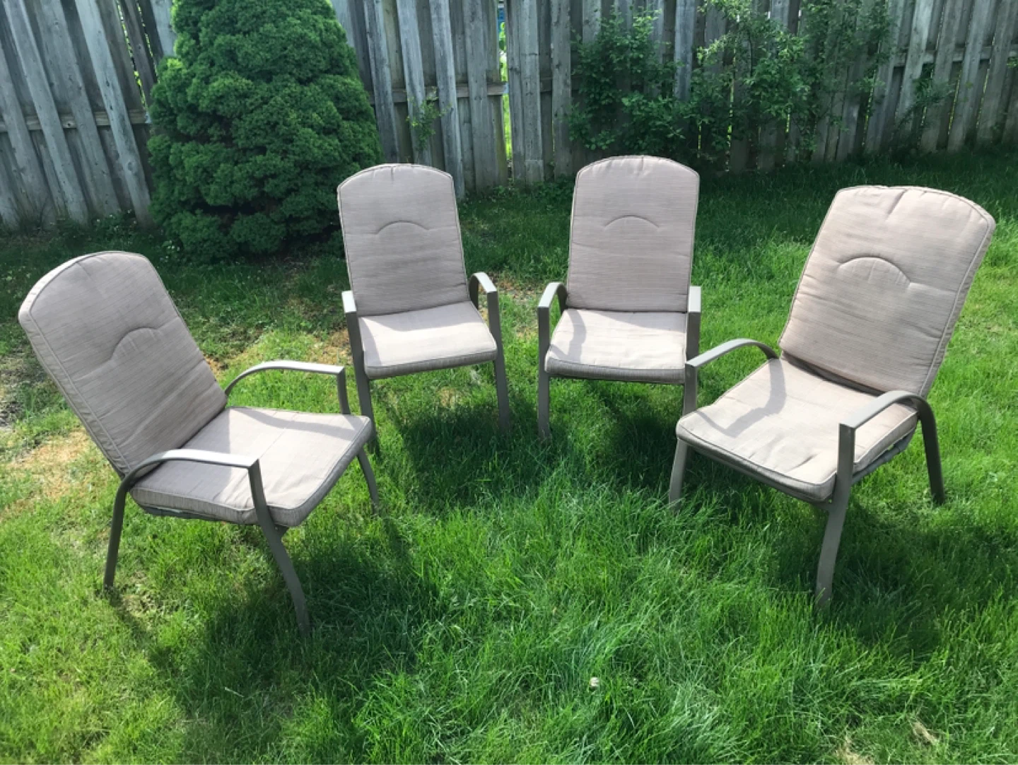 Set of 4 Outdoor Patio Chairs
