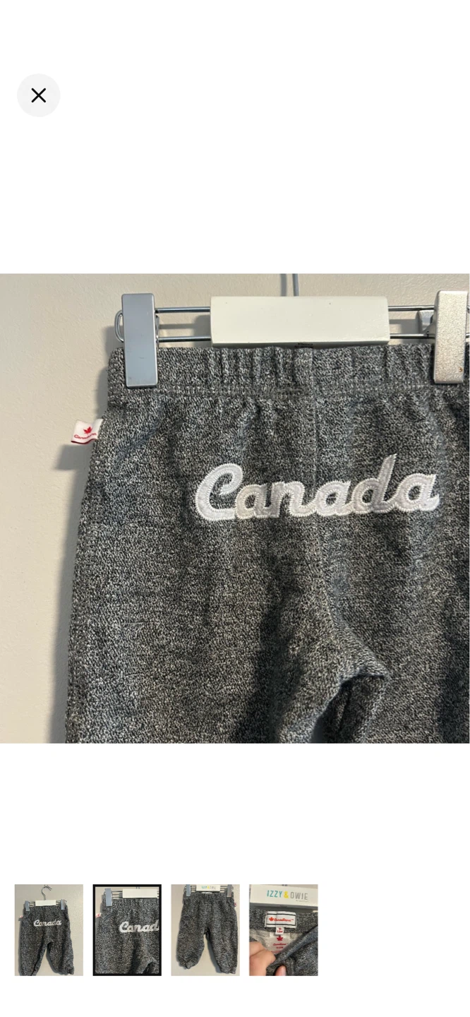 Canadiana Canada Sweatpants - Size 6-12M - photo 2