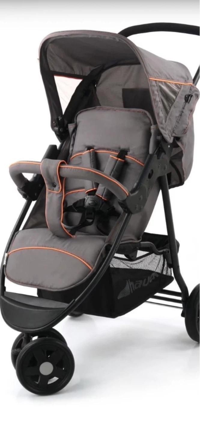 Hauck Grey and Orange Stroller