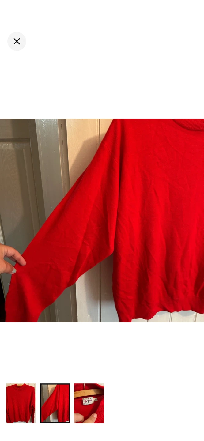 Tamday Red Mock Neck Sweater - photo 2