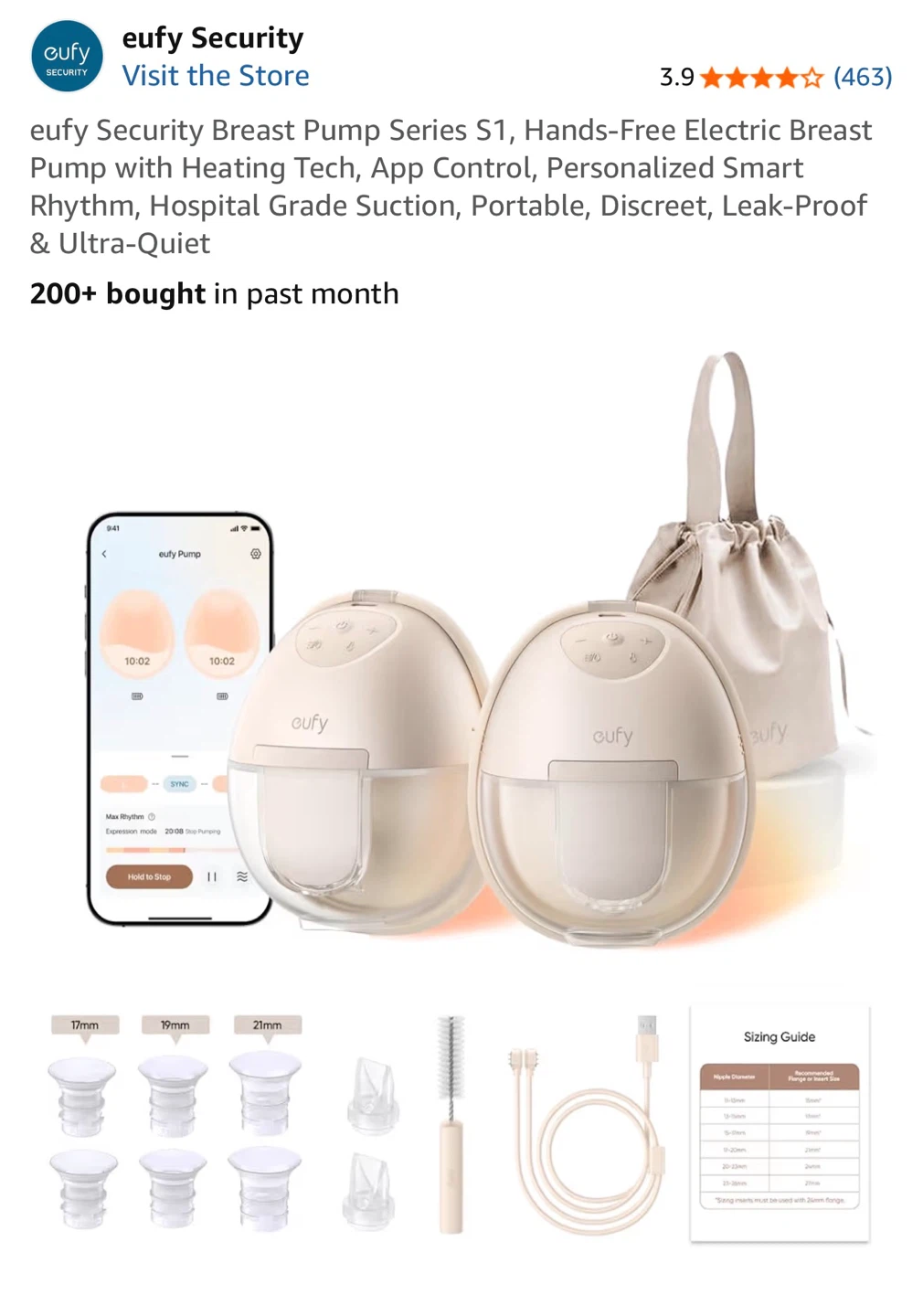 eufy Security Wearable Breast Pump S1 - photo 2