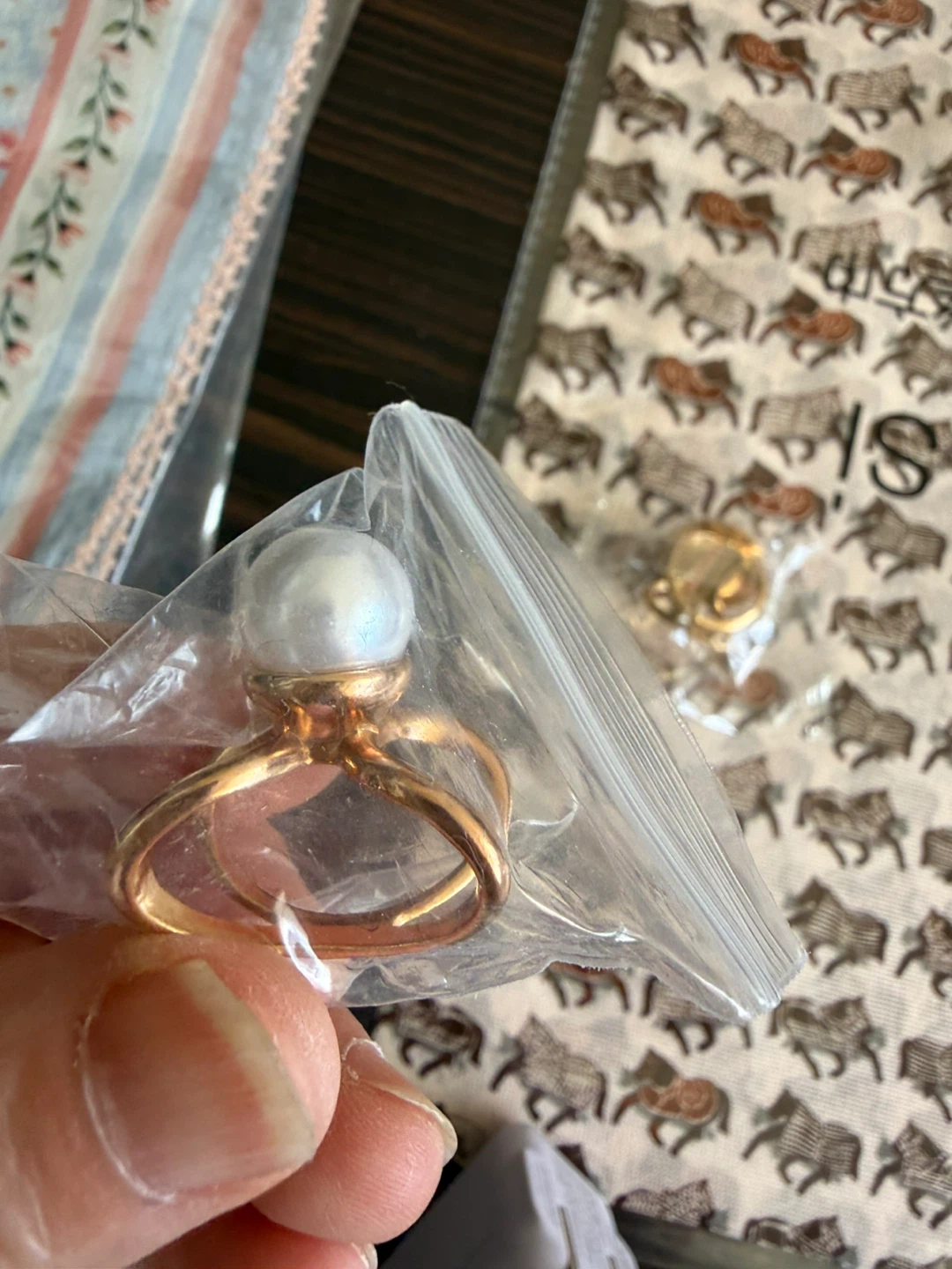 🌸 Brand New Silk Scarf & Scarf Ring Set – $25
