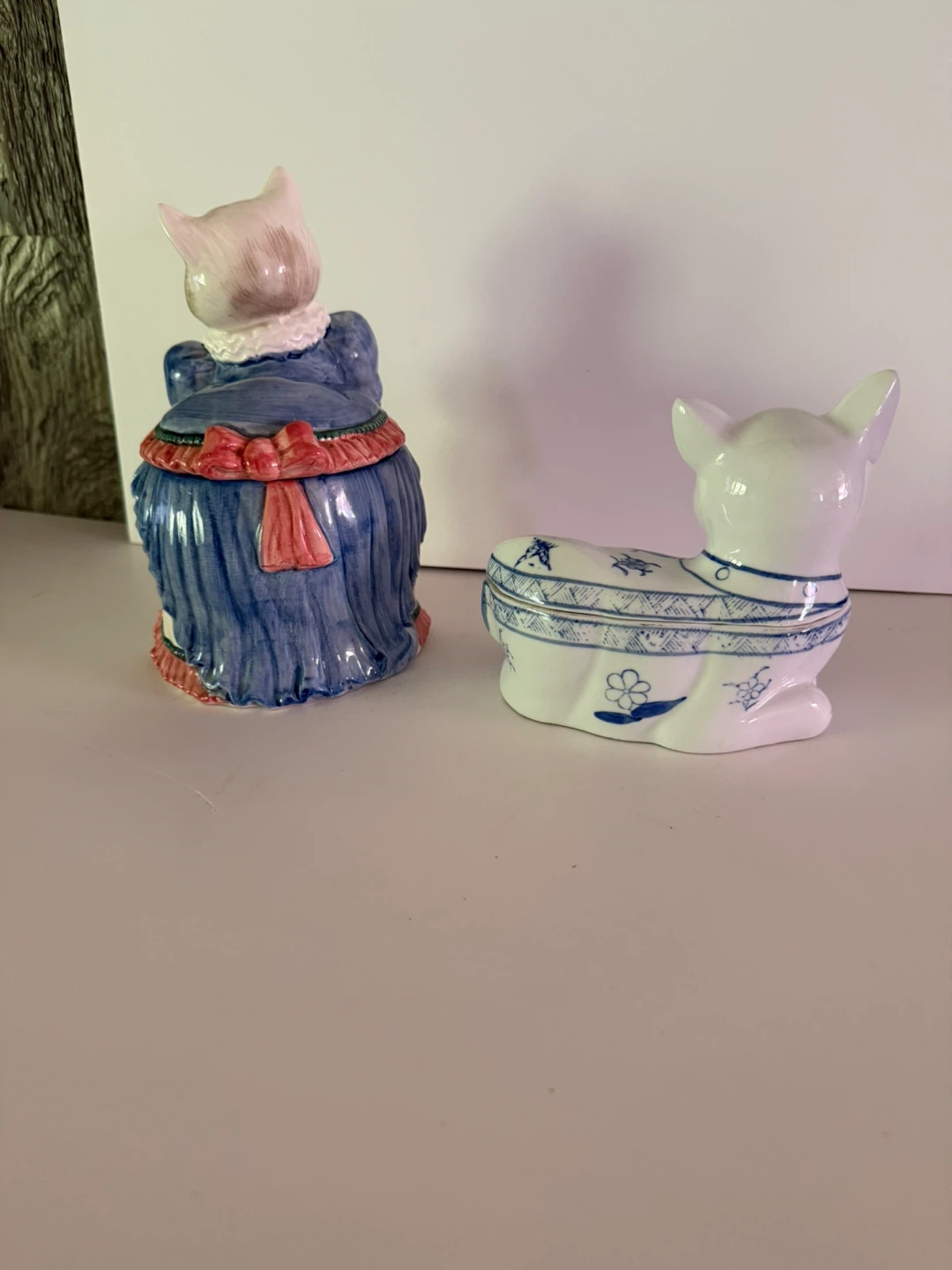 Ceramic cat trinket boxes - photo 3