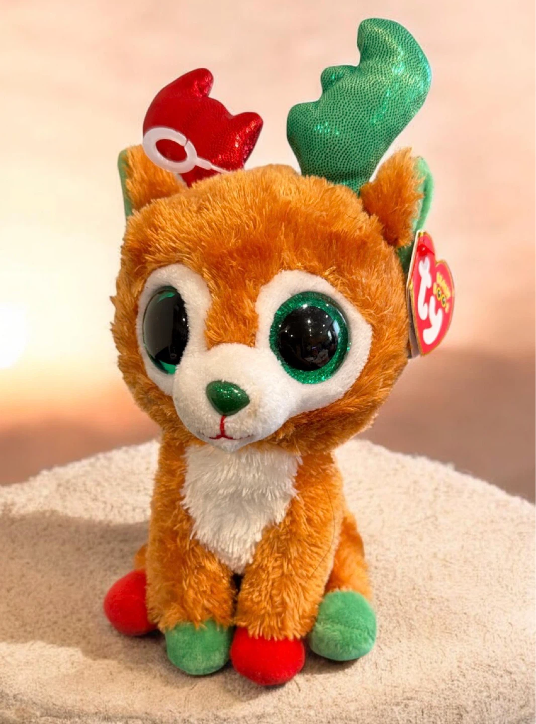Ty Beanie Boos Rudolph Reindeer Plush Toy