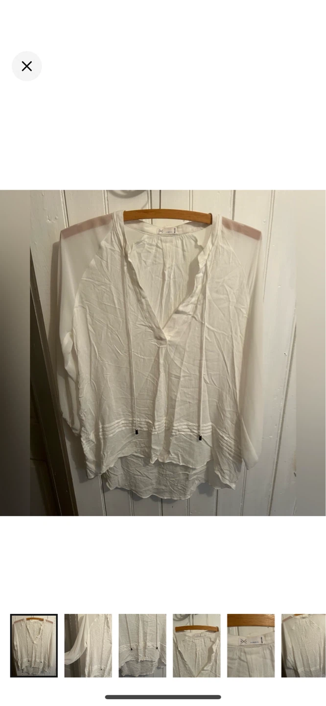 Gentle fawn white blouse