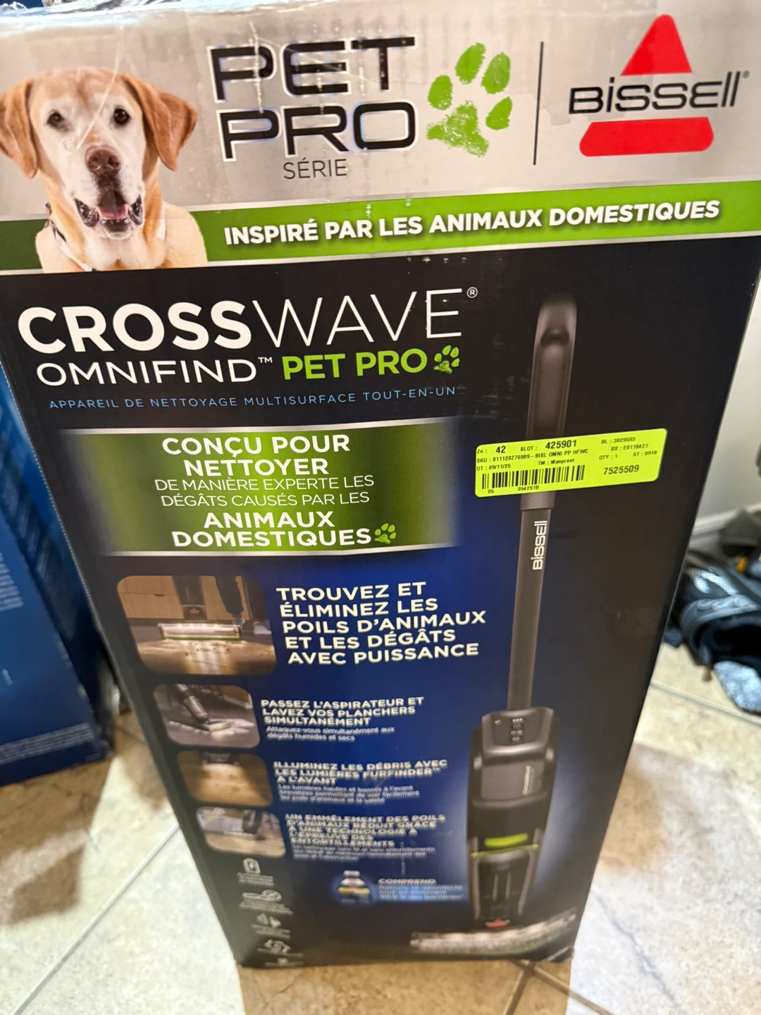 Bissell Crosswave OmniFind Pet Pro Cordless Wet Dry Vacuum Mop