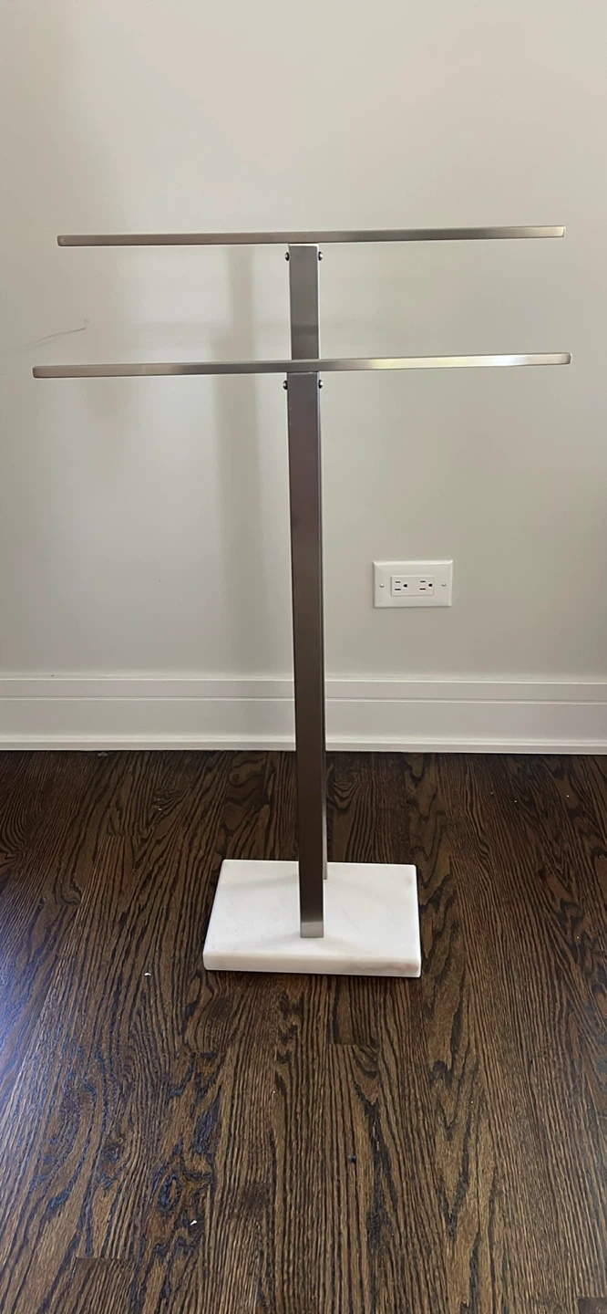 KES towel stand: Weighted Marble Base