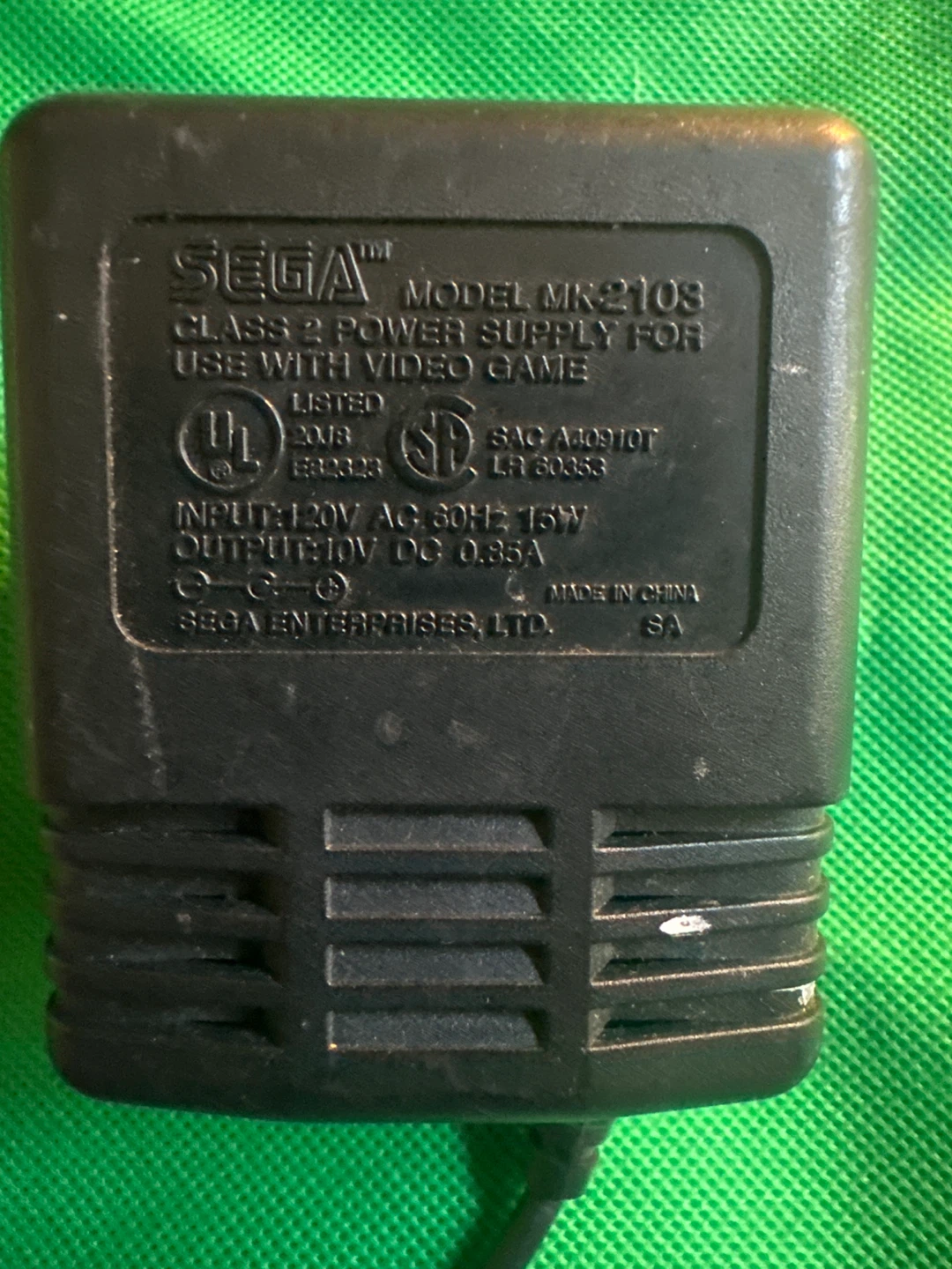 Sega Model MK2105 AC Adapter Power Supply for Video Games - photo 5
