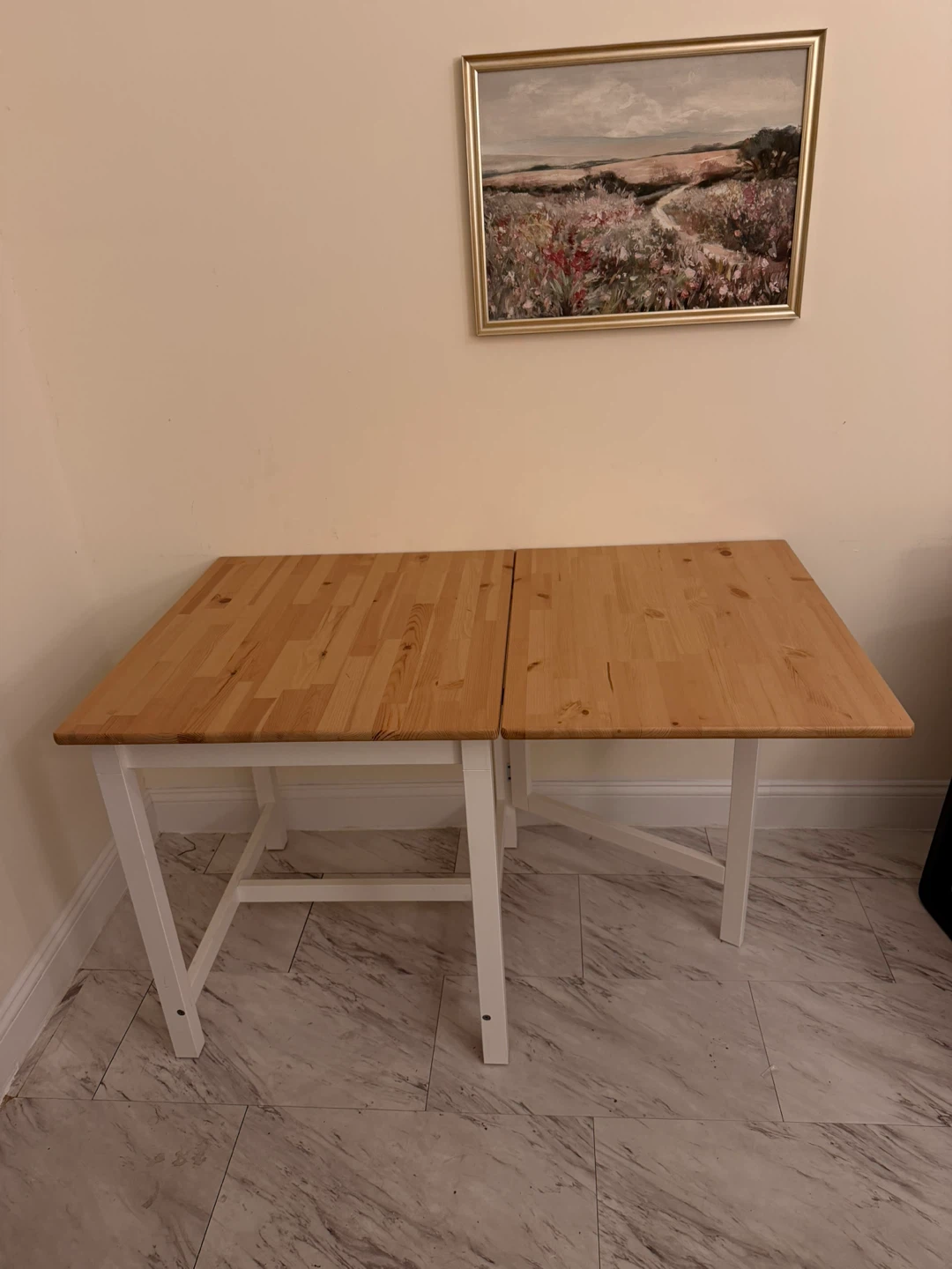 IKEA Drop-Leaf Dining Set with Two Chairs - photo 2