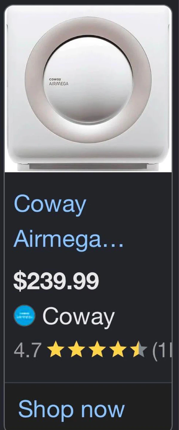 Two Coway Air Purifier Airmega - photo 2