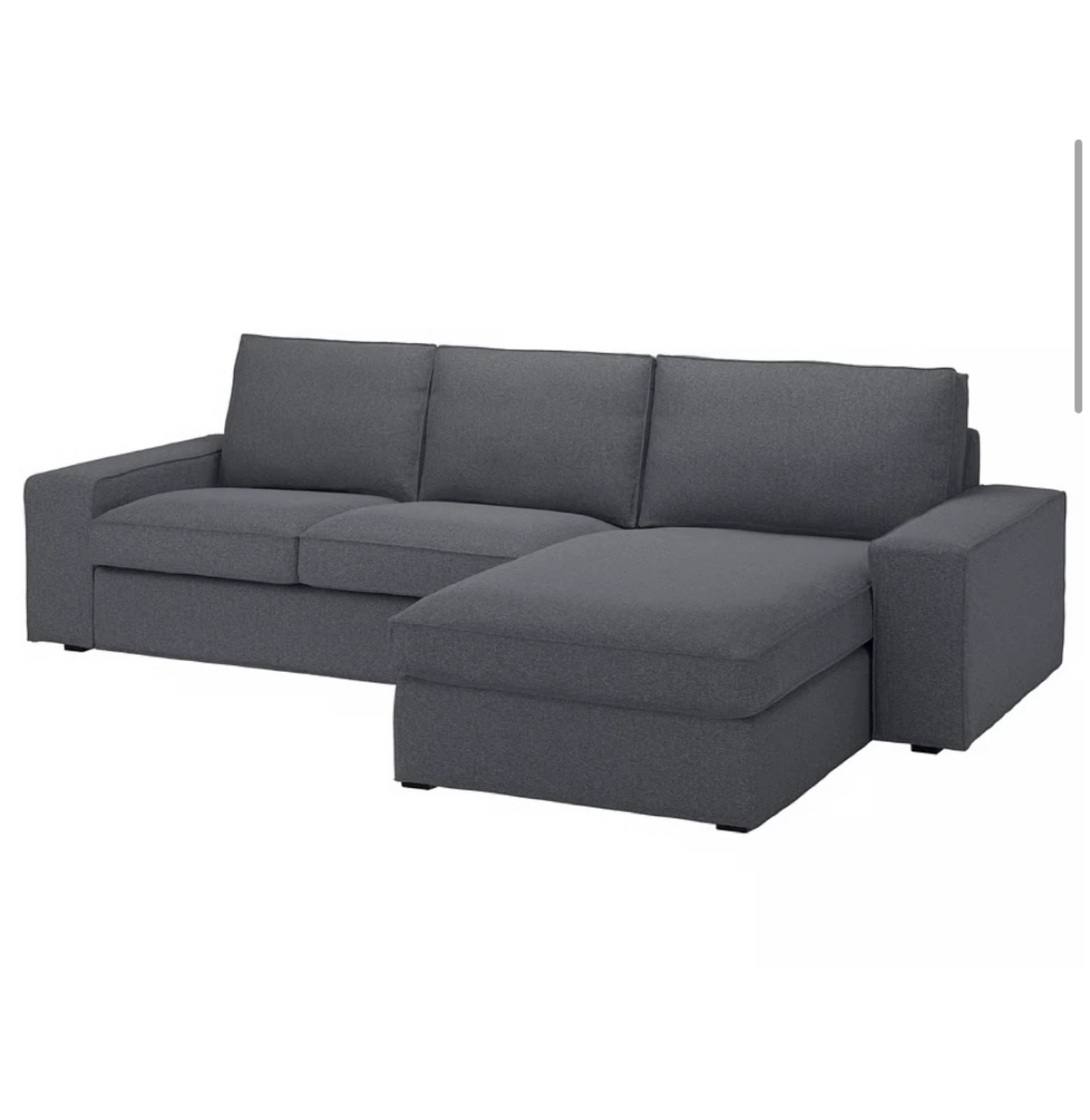 IKEA Kivik Sectional Sofa with chaise - Dark Grey - photo 2