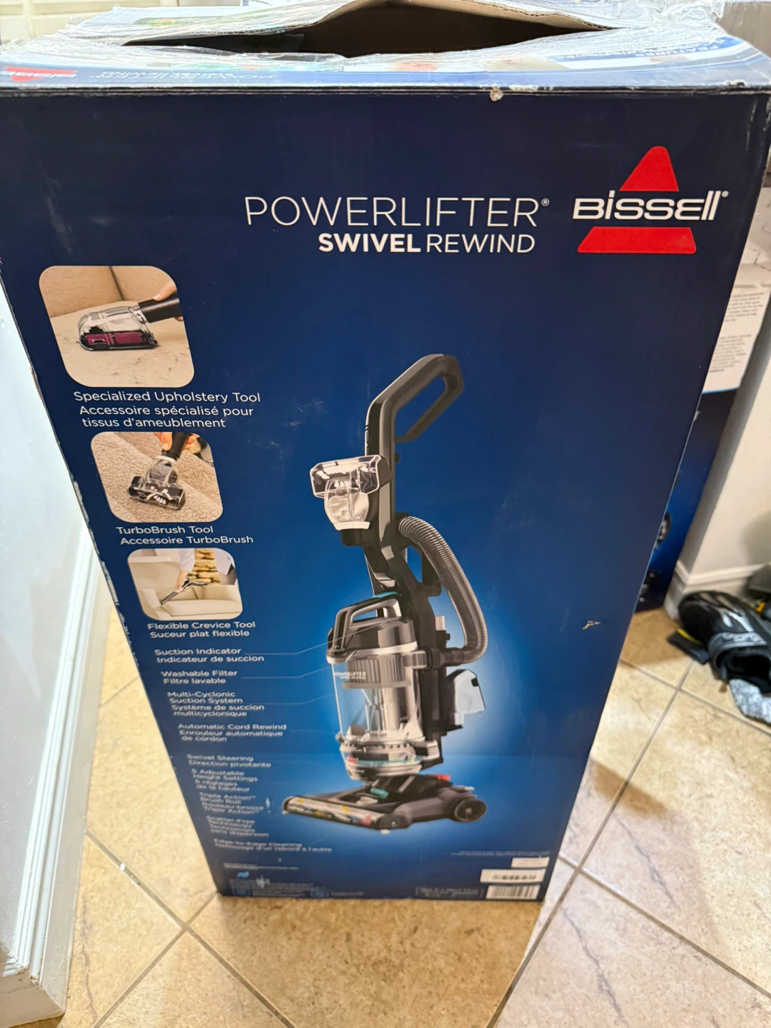 BISSELL PowerLifter Swivel Rewind Upright Corded Vacuum Cleaner