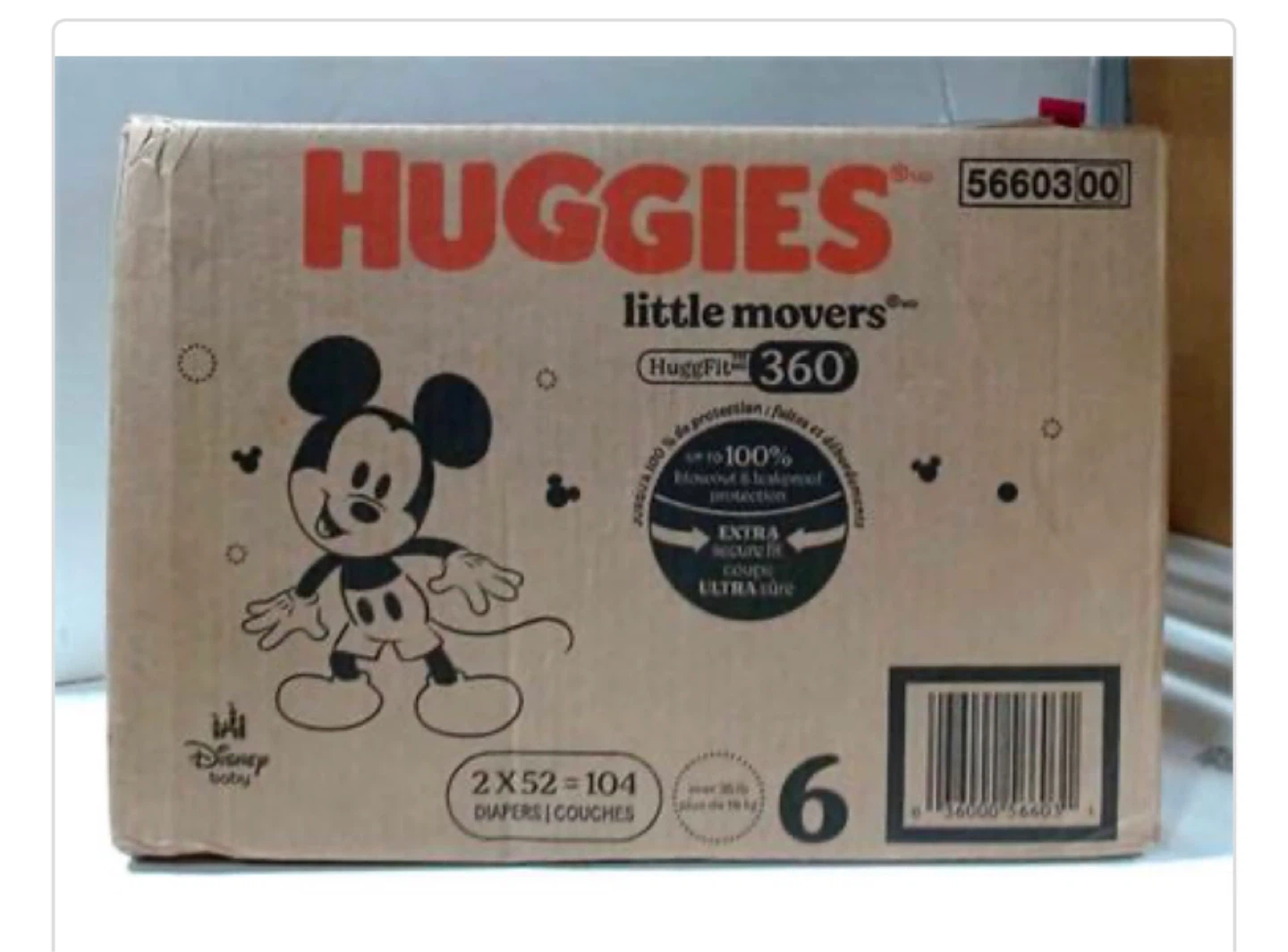 Huggfitt Diapers - Size 6 (104 count) - photo 2