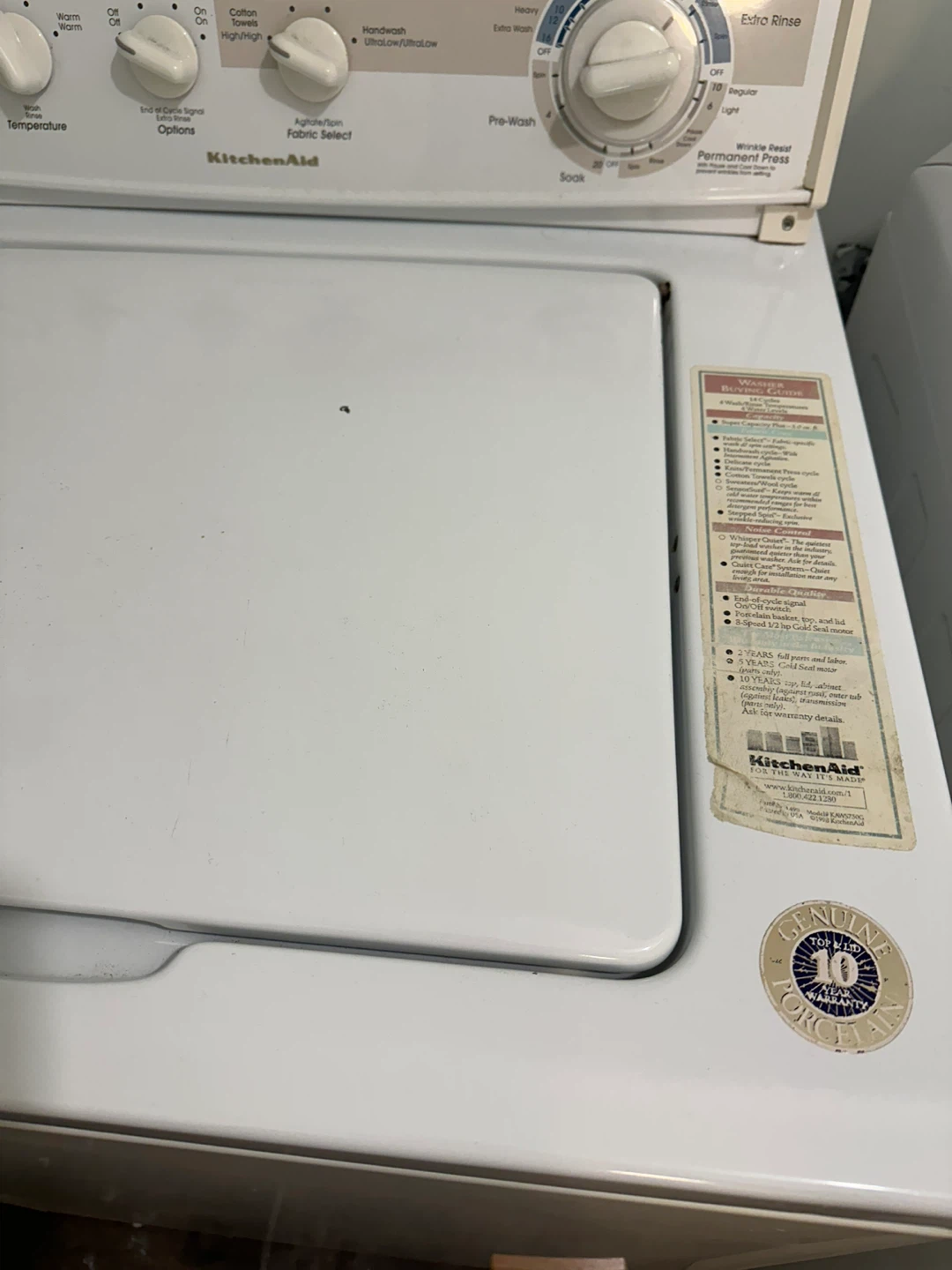KitchenAid Washing Machine - photo 3