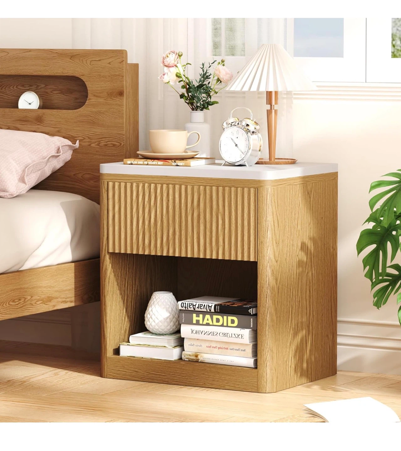 Yusong Wood Fluted Night Stand N03 - photo 2
