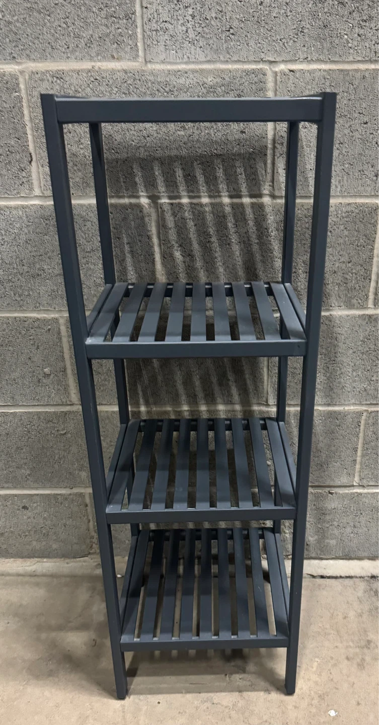 4Tier Bamboo Shelf Narrow Slatted Bathroom Shelf - photo 2