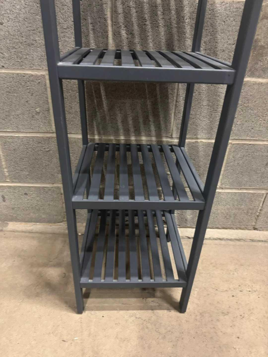 4Tier Bamboo Shelf Narrow Slatted Bathroom Shelf - photo 4