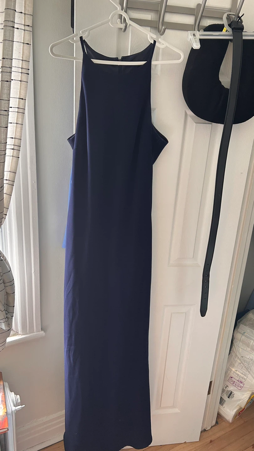 Calvin Klein Navy floor length dress (size 14)