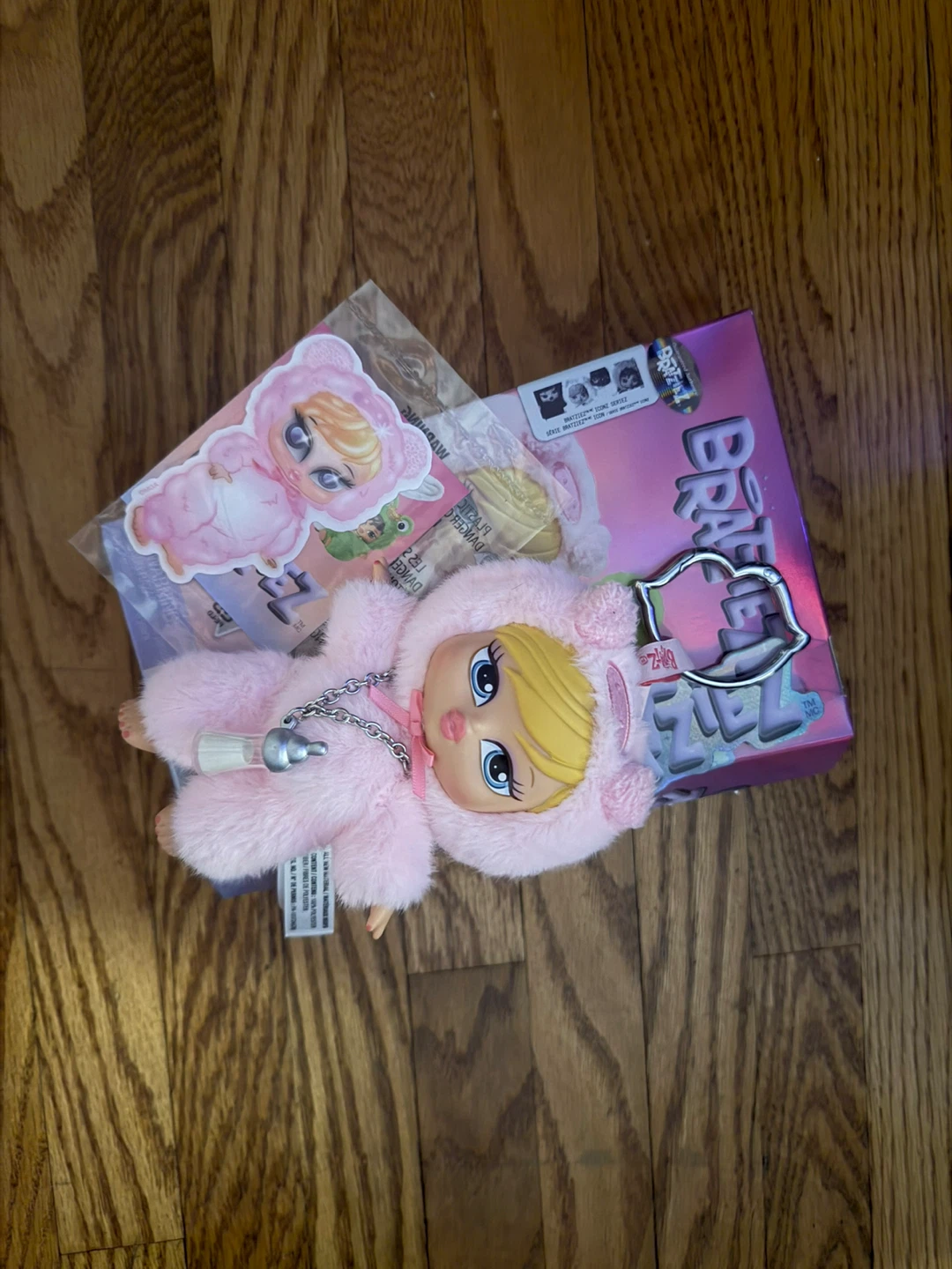 Bratziez Baby Doll with Pink Faux Fur Outfit