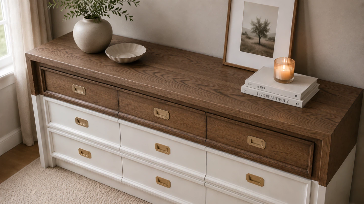 ✨Vintage Campaign Dresser - Modern Organic Style✨ - photo 3