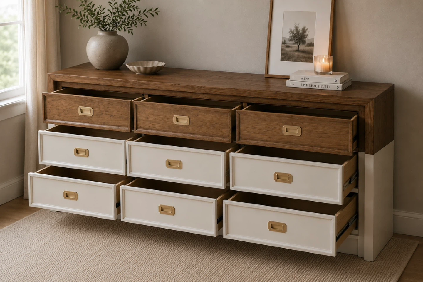 ✨Vintage Campaign Dresser - Modern Organic Style✨ - photo 5
