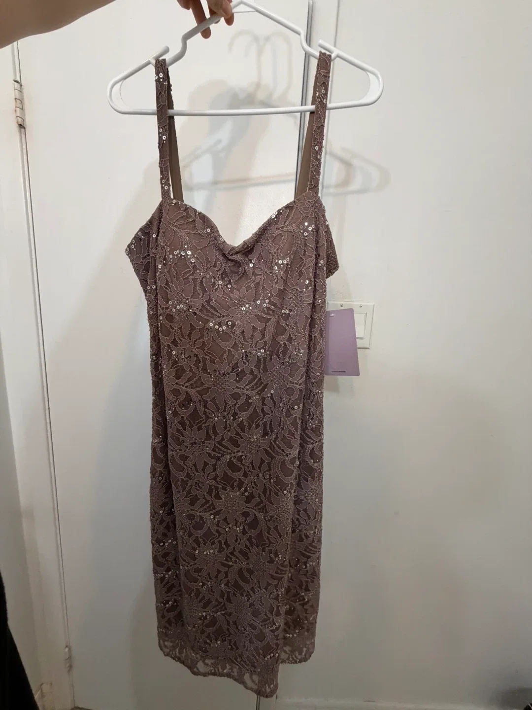 JS Collection Sequin Lace Dress