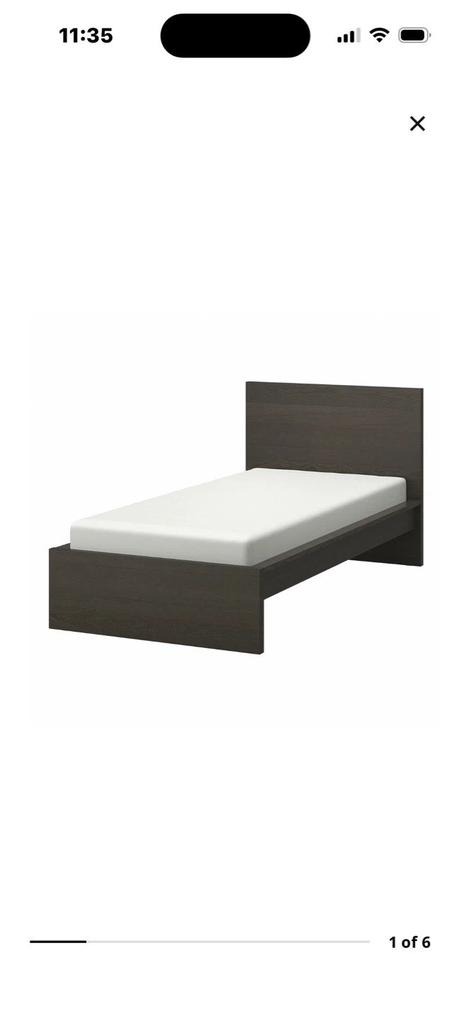 IKEA Single Bed Frame with Headboard