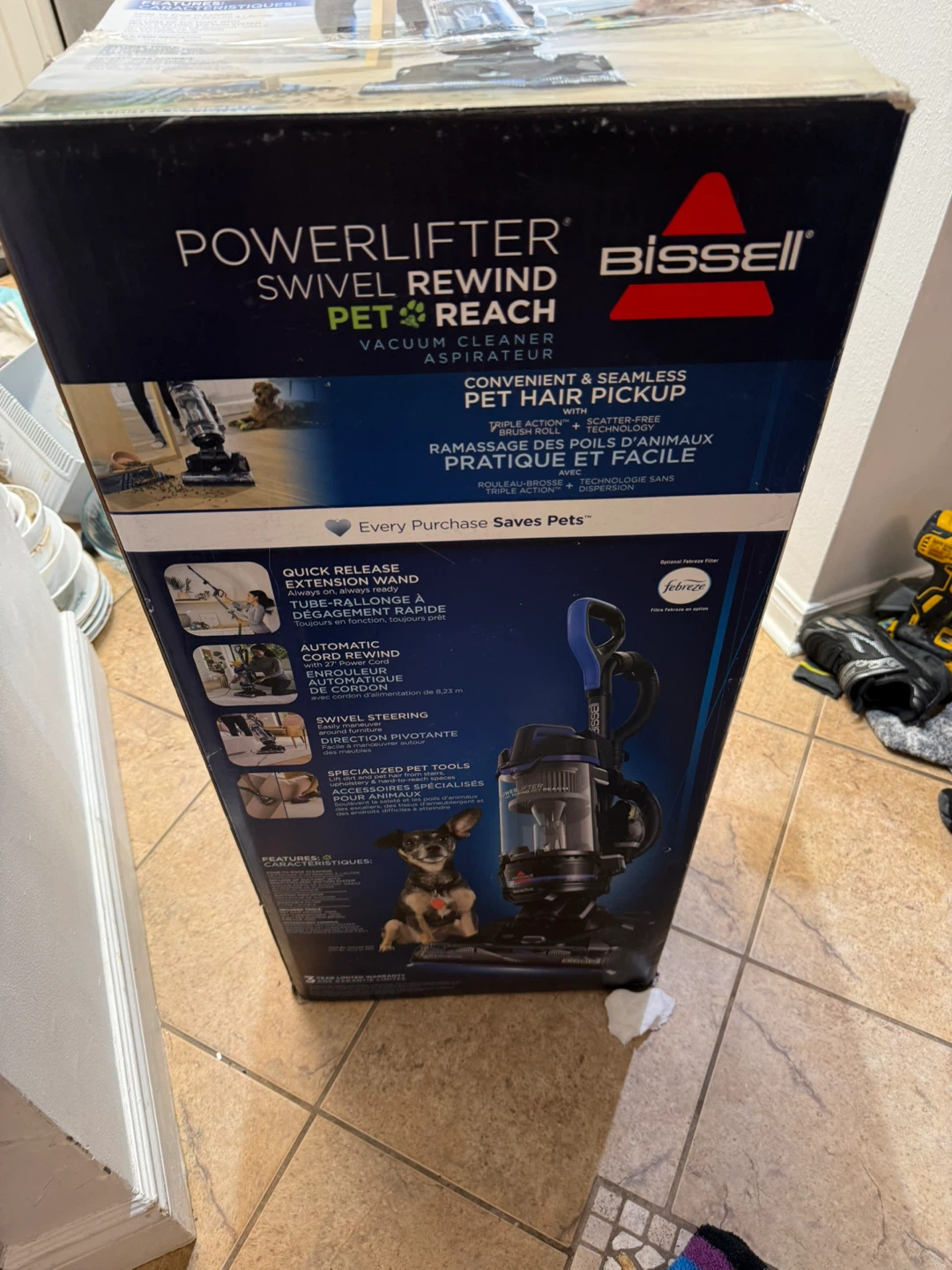 BISSELL PowerLifter Swivel Rewind Pet Reach