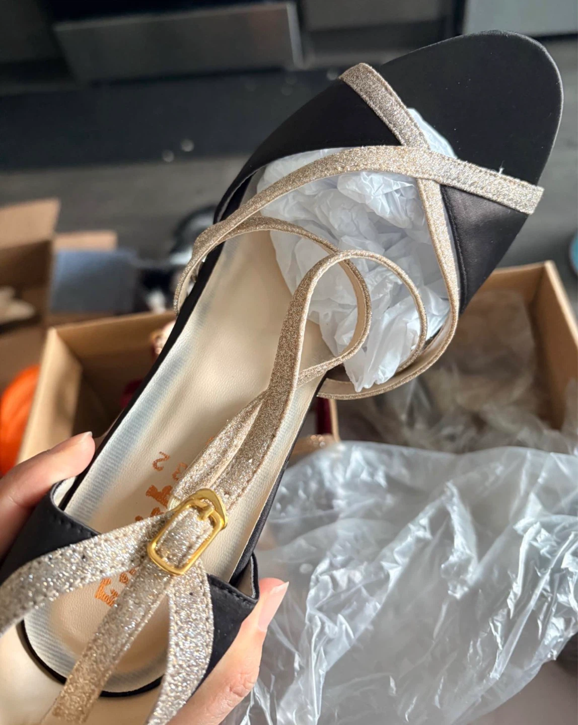 Black heel 7.5 size