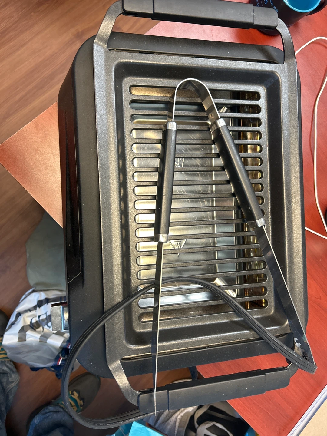 TENERGY Electric Grill with Tongs