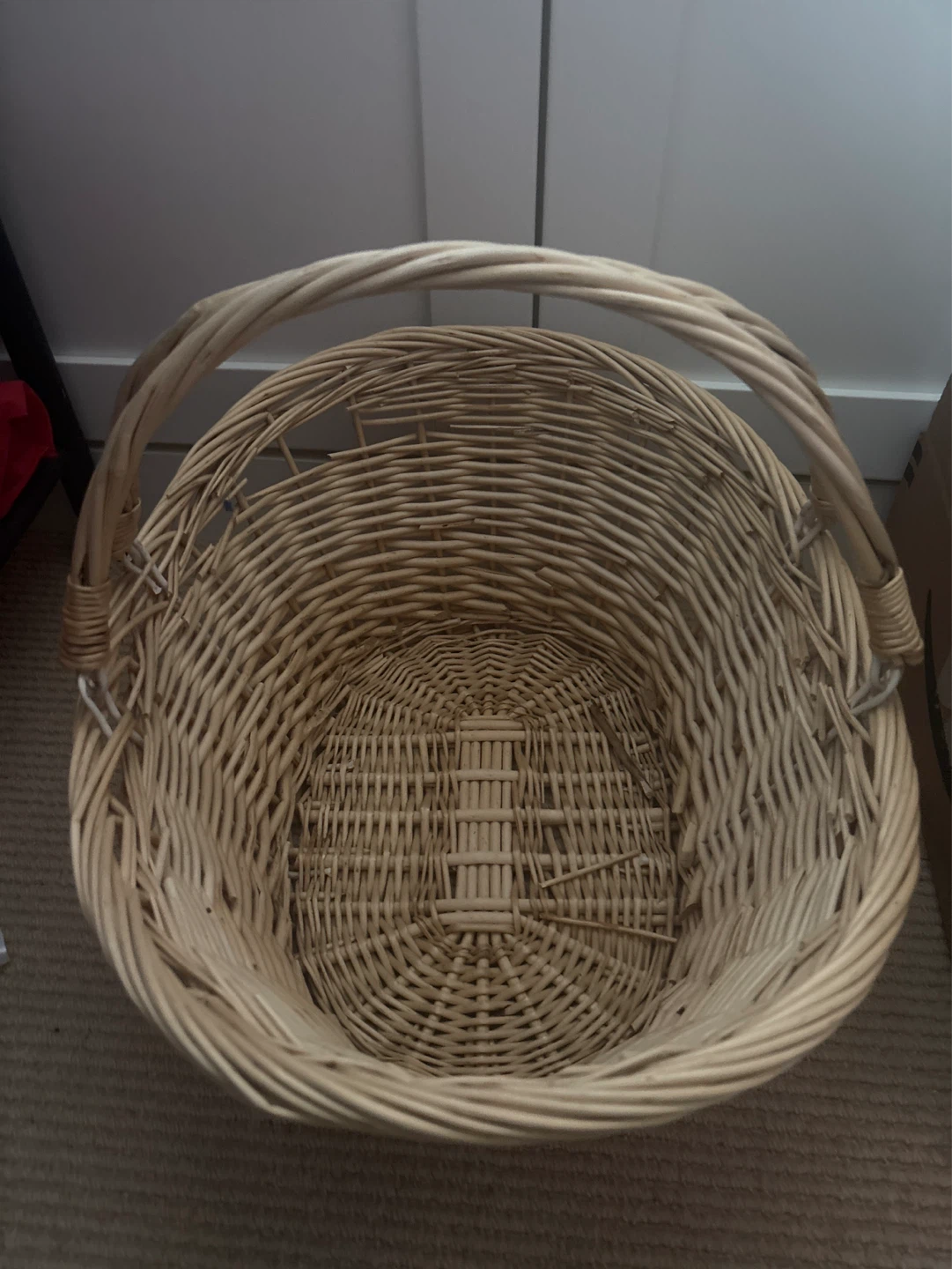 Wicker Basket with Handle