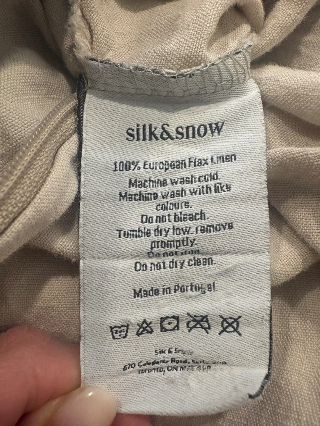Silk & Snow 100% European Flax Linen Duvet Cover - photo 4
