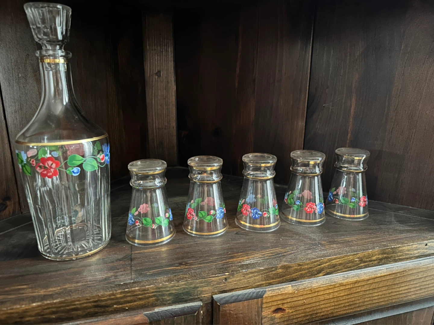 Vintage whiskey set