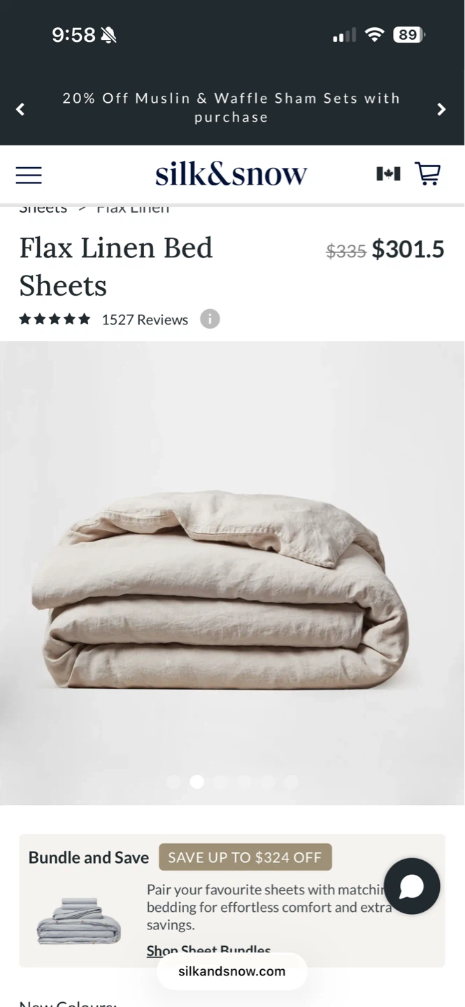 Silk & Snow 100% European Flax Linen Duvet Cover