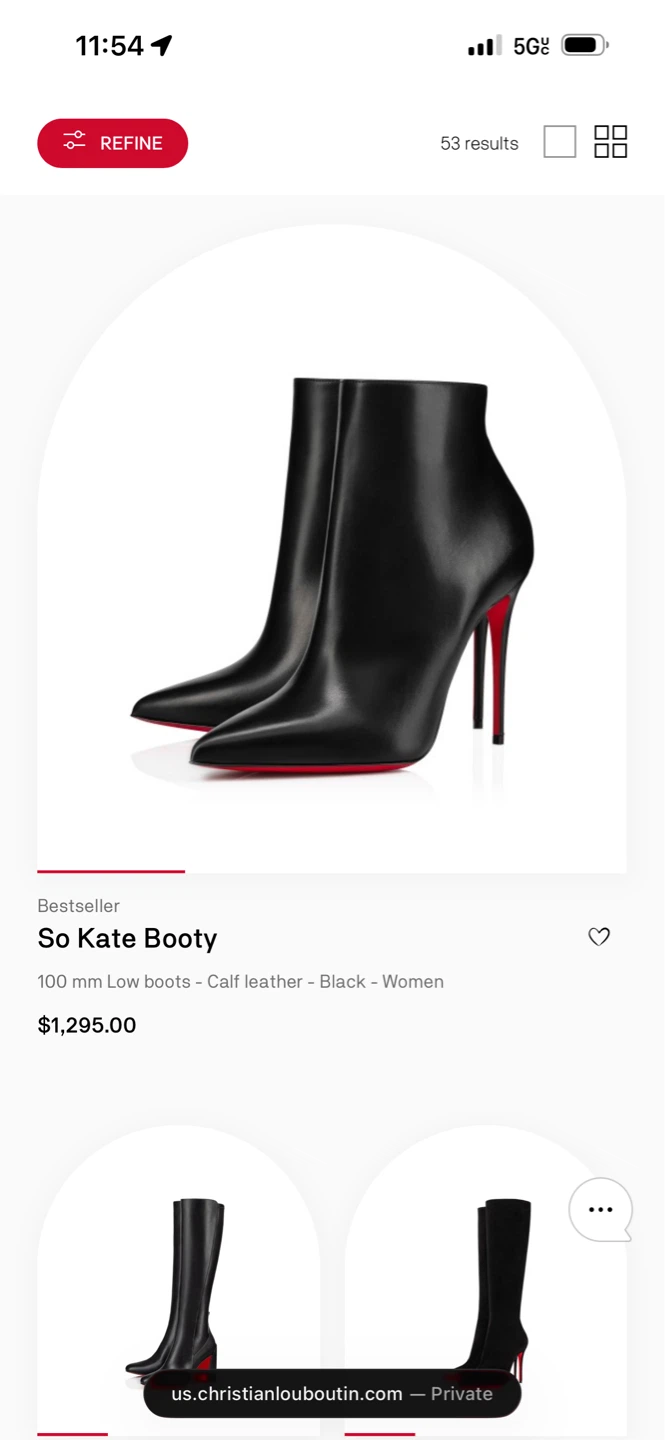 Christian Louboutin So Kate Booty Black Calf Leather Ankle Boots - photo 4