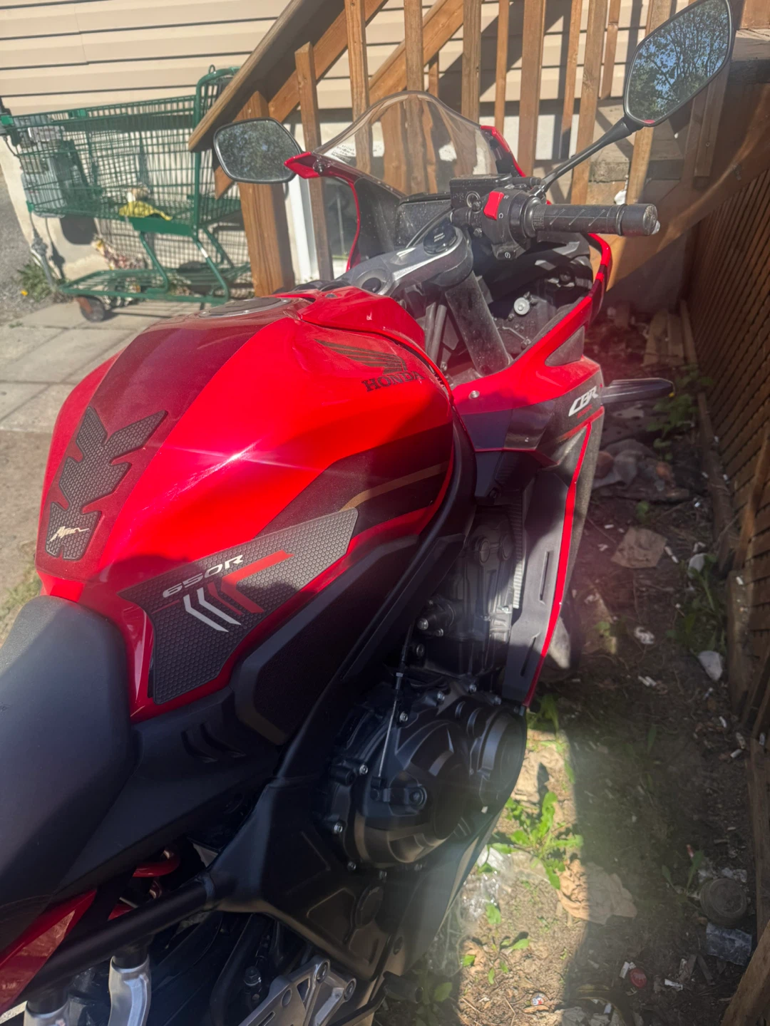 Red Honda CBR Sport Bike